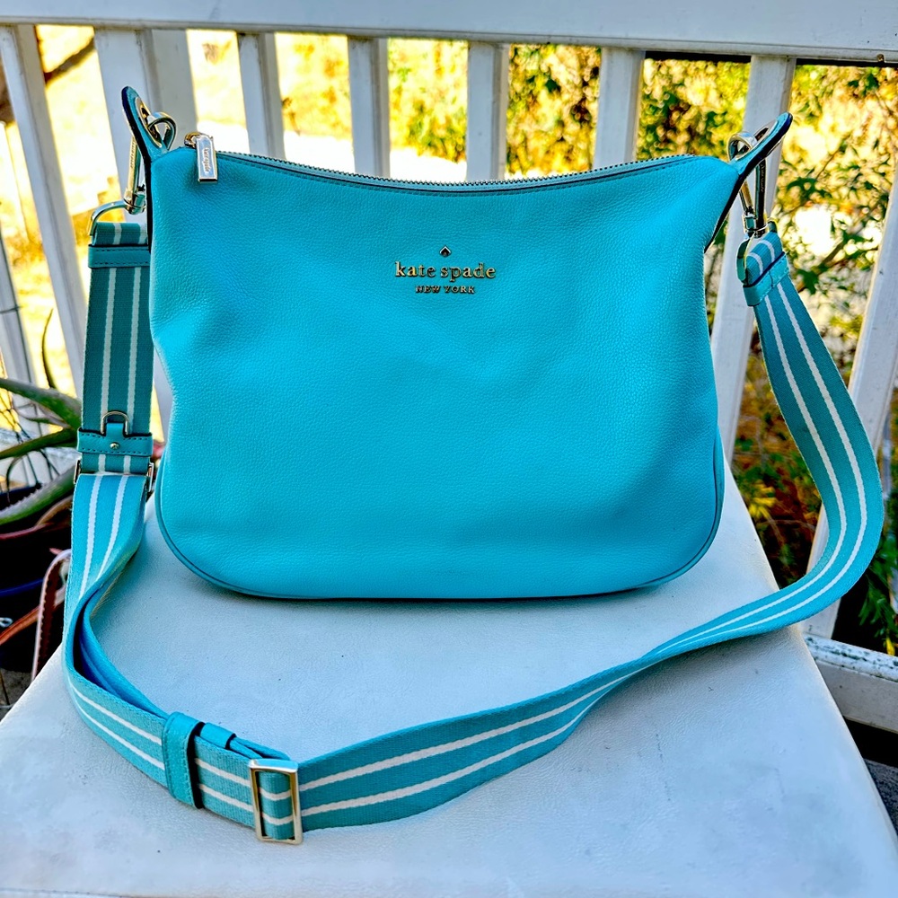 Kate Spade Turquoise Leather Shoulder Bag